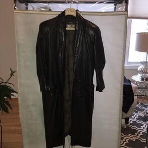 Women’s leather long coat